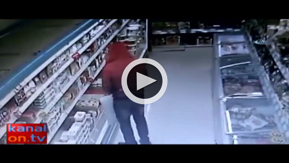 Kaşar peyniri hırsızları kamerada