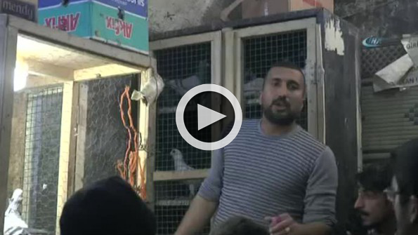 Ameliyattan çıkar çıkmaz güvercinlere koştu