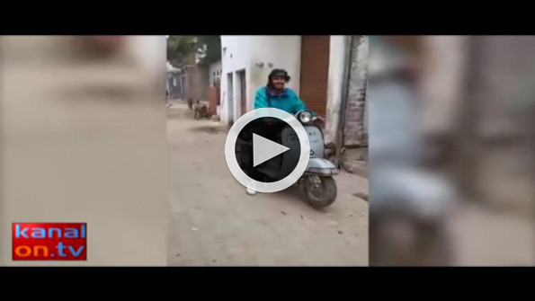 Motosikletle şov yapmak isterken...