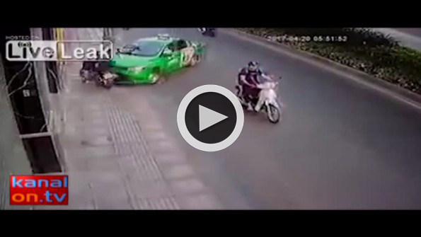 Taksici, kapkaç yapan adamı böyle durdurdu