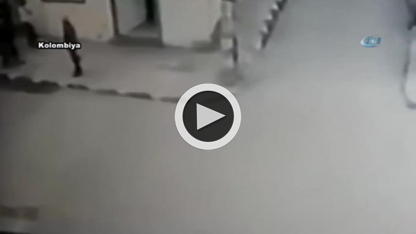 Temizlik işçisinin feci ölümü kamerada