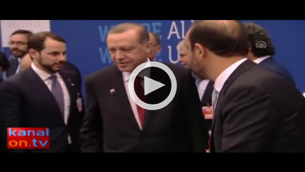 NATO zirvesine damga vuran görüntü