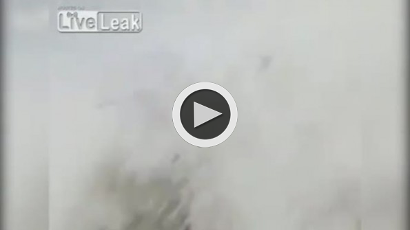 Muhabirin canlı yayını böyle bitti