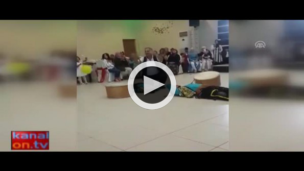 Davulcu şovu felaketle bitiyordu!